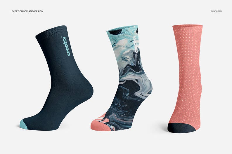 Download Socks Mockup Set Socks Template Sublimation Socks Blank | Etsy