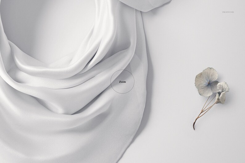 Download Wrapped Silk Scarf 6 part 22 of Fabric Factory v.9 Mockup ...