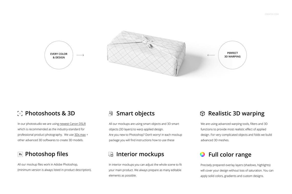 Furoshiki Fabric Wrap Mockup Set 07/ffv.11 Etsy