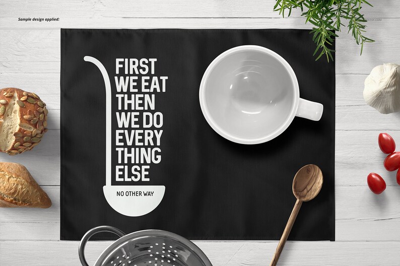 Download Placemat Mockup Set Placemat Template Custom Napkin | Etsy