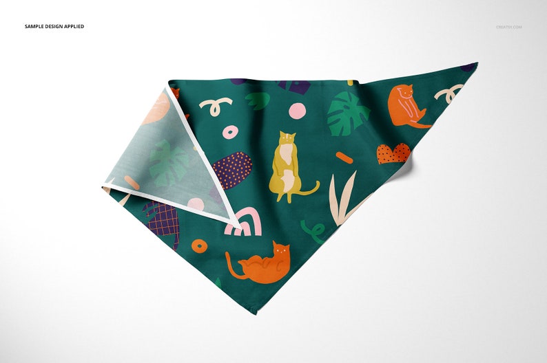 Download Pet Bandana Mockup Set type 1 | Etsy
