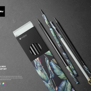Pencil Box Mockup