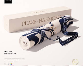 Yoga Mat Mockup Set v.7