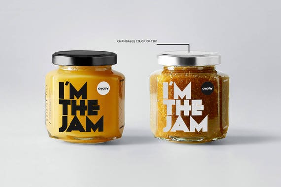 Download Jam Jar Mockup Jar Mockup Template Jar Label Template Jar Etsy PSD Mockup Templates