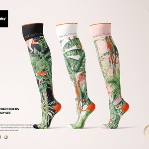 Knee High Socks Mockup Set