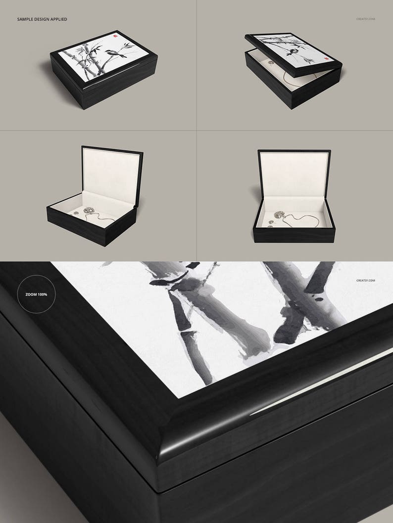 Download Sublimation Ceramic Tiled Wood Jewelry Box Many Sizes ...