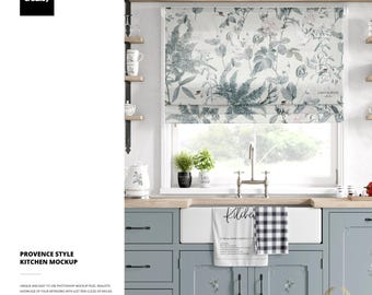 Maqueta de diseño de cocina de estilo provenzal