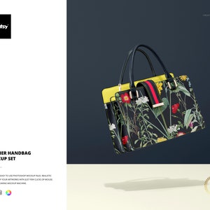 Conjunto de maquetas de bolsos de cuero