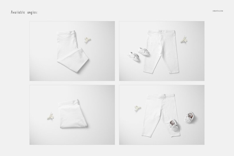 Baby Leggings Mockup Set little Fashion Series Kids Leggings Etsy