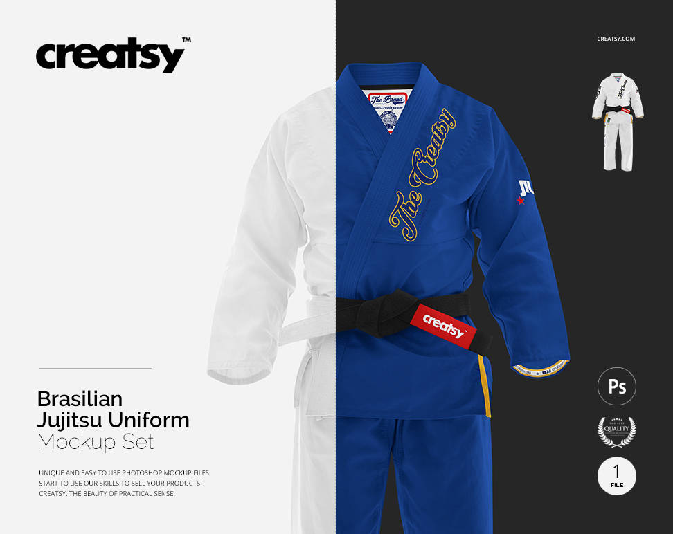 Download Brasilian Jiu Jitsu Uniform Mockup Sport Mockup Karate Etsy