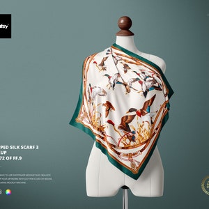 Gewickelter Seidenschal 3 (Teil 72 von Fabric Factory v.9) Mockup