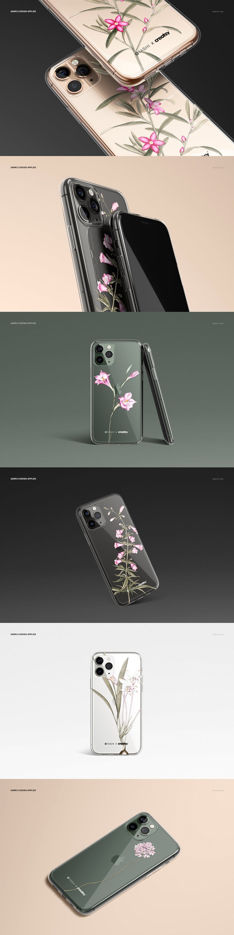 iPhone 11 Pro Clear Case Mockup Set image 4