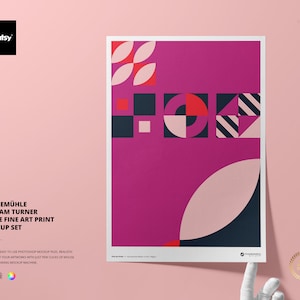 Hahnemühle William Turner Giclée Fine Art Print Mockup Set