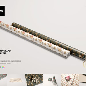 Set di mockup di carta da regalo