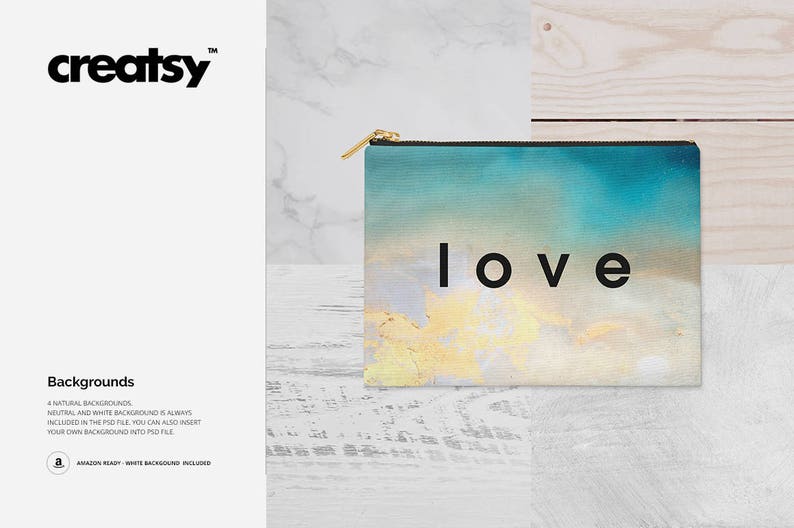 Download Flat Canvas Pouch Mockup Set Cosmetic Bag Mockup Make up ...