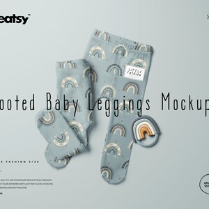 Footed Baby Leggings Mockup Set (30/LFv.2)