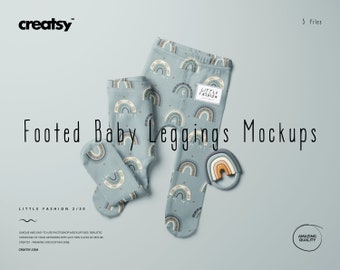 Footed Baby Leggings Mockup Set (30/LFv.2)