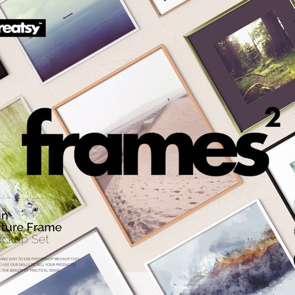 Thin Picture Frame Etsy