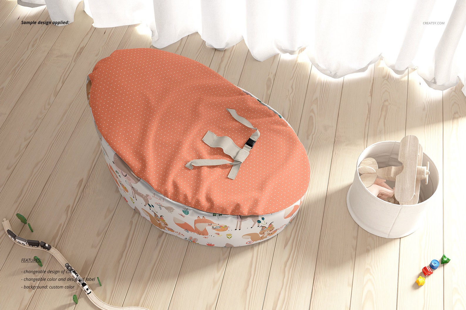 Baby Bean Bag Mockup Set Bean Bag Tempalte Kids Bean Bag Etsy