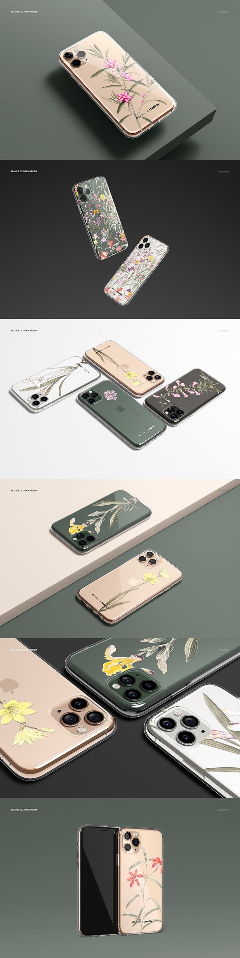 iPhone 11 Pro Clear Case Mockup Set image 5