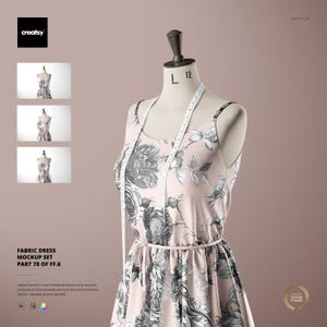 Fabric Dress Mockup (part 78 of Fabric Factory v.6)