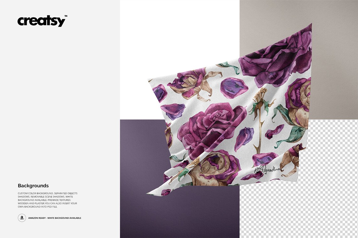 Floating Fabric Mockup part 56 of Fabric Factory V.6 Jersey Etsy