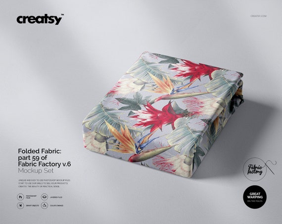 Download Folded Fabric Mockup Part 59 Of Fabric Factory V 6 Etsy