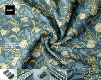 Double Brushed Polyester Fabric Mockup Set (18/FFv.11)