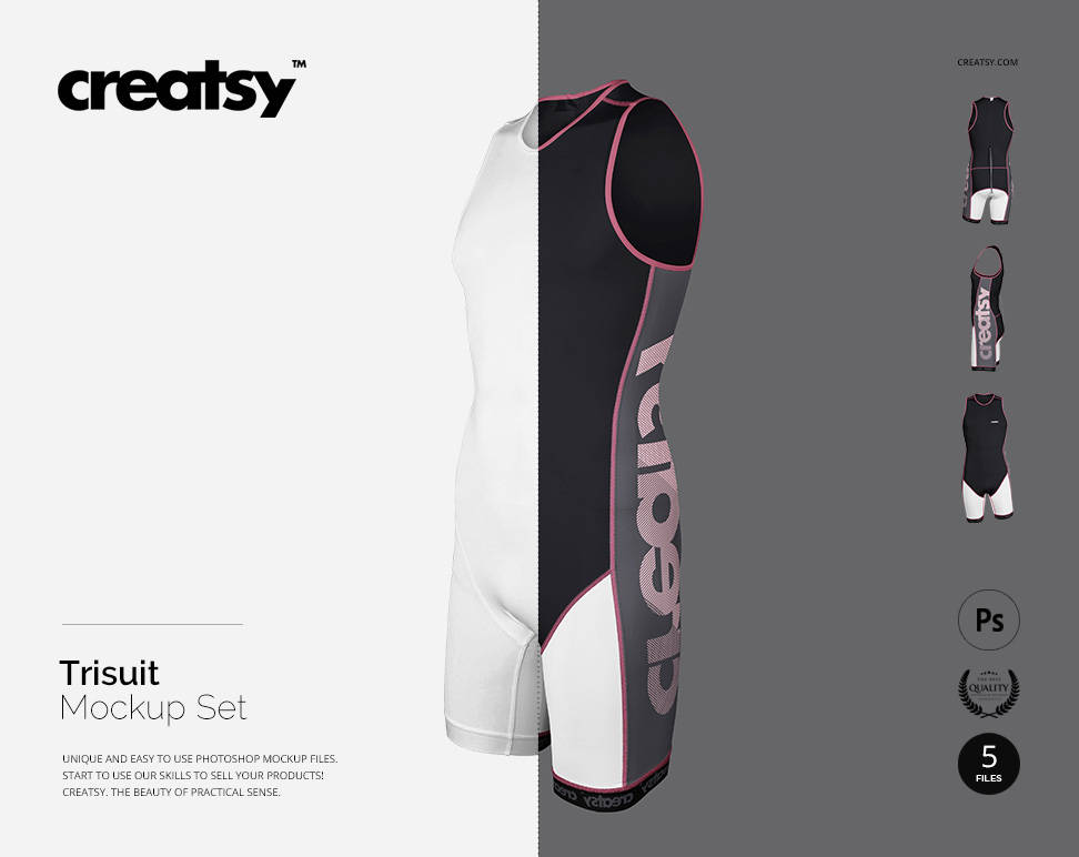 Download Trisuit Mockup Set Sports Apparel Template Biker Jersey Etsy