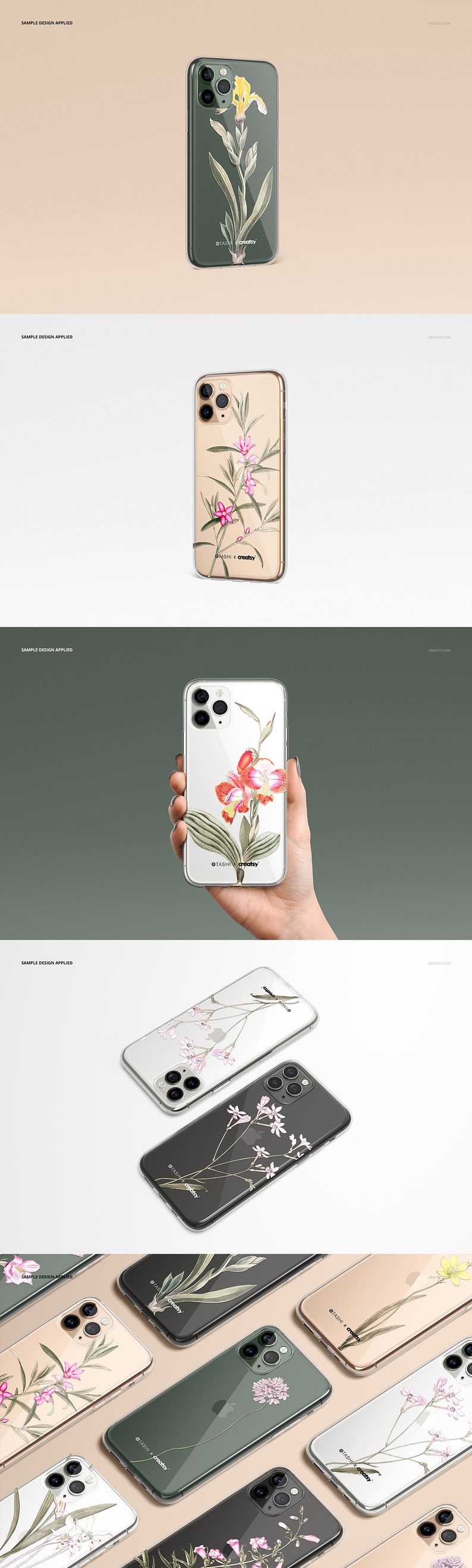 iPhone 11 Pro Clear Case Mockup Set image 6