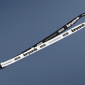Polyester Lanyard Mockup Set Neck Strap Breakaway Buckle Metal Clip Editable PSD Files image 7