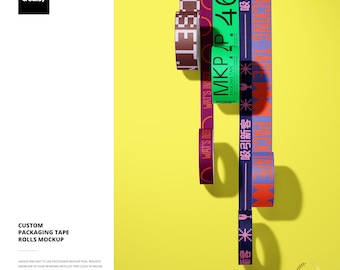 Kundenspezifisches Klebebandrollen Mockup