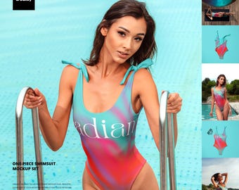One-piece Swimsuit Mockup Set
