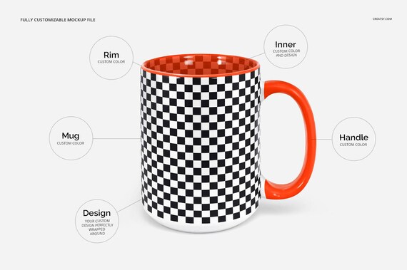 Mug Mockup 15 Oz Woman Holding Mug In Hands Winter Mug Etsy
