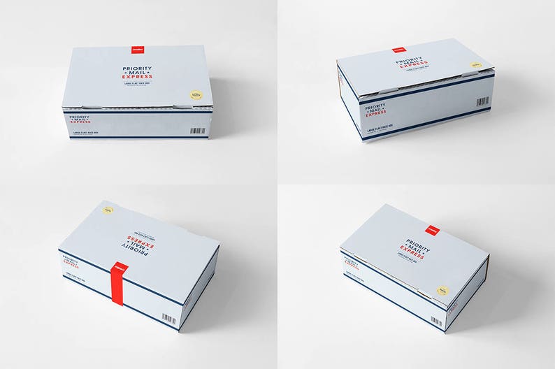 Download Mailing Box Mockup Kraft Boxes Cardboard Box Template Mail ...