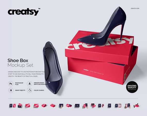Download Shoe Box Mug Mockup Set Custom Shoes Box Box Deluxe Box Etsy