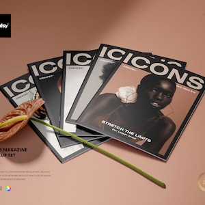 8,5x11 Magazine Mockup Set Bild 1