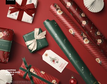 Wrapping Papers & Gifts Mockup