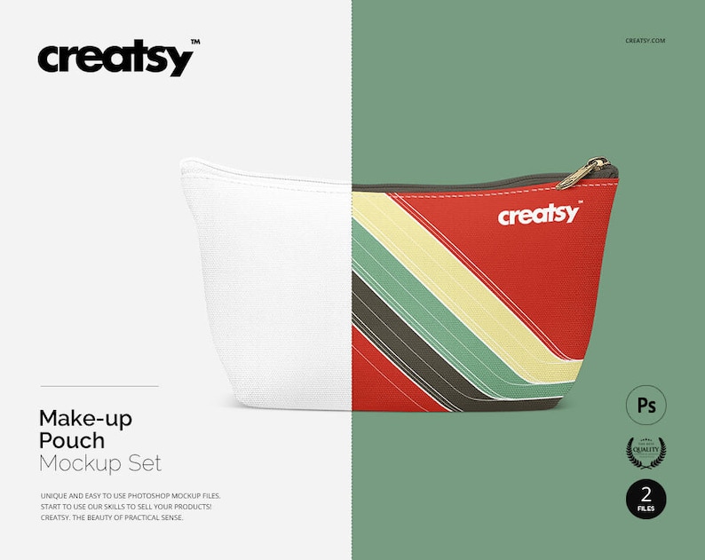 Download Make-up Pouch Mockup Set Cosmetic Bag Mockup Make up bag ...