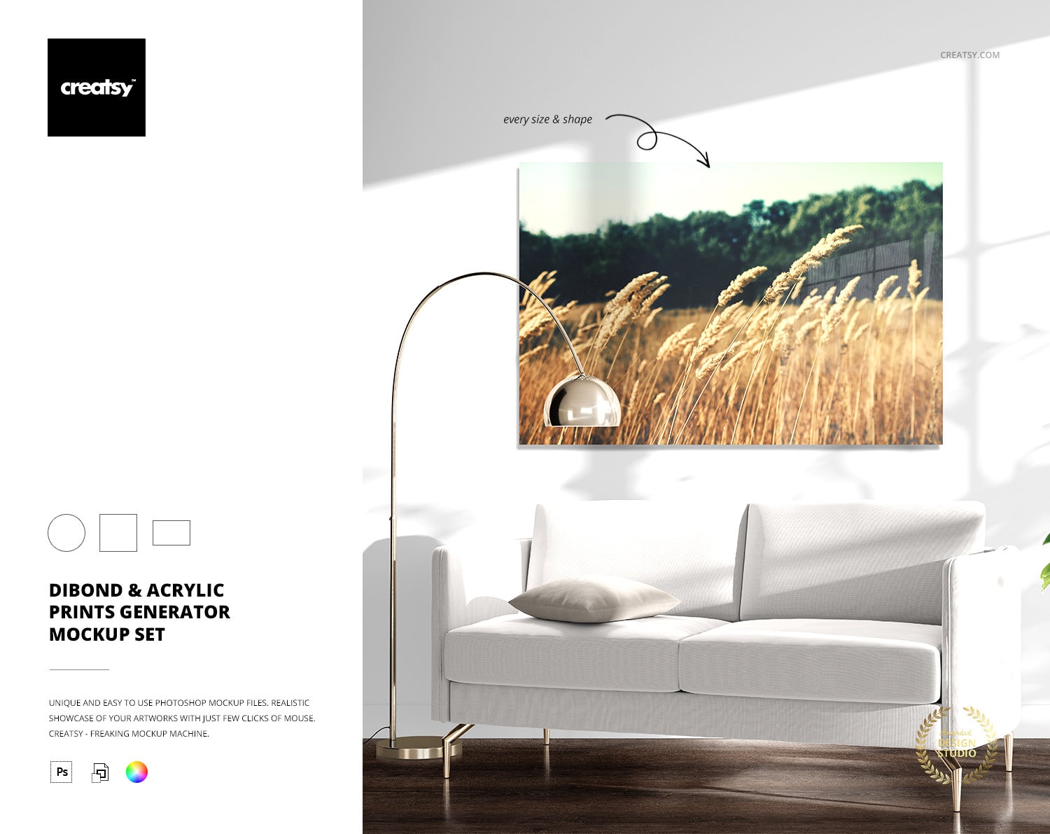 Download Dibond Acrylic Prints Generator Mockup Set Etsy