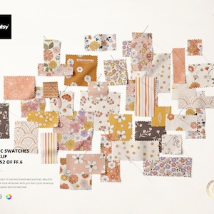 Fabric Swatches Mockup (52/FFv.6)