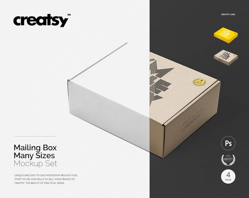 Mailing Box Mockup Set