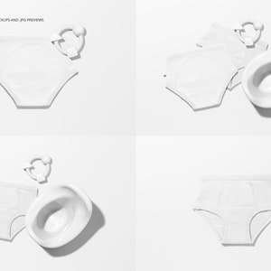 Toddler Training Pants Mockup Set zdjęcie 2