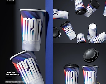 Pappbecher Mockup Set v.2