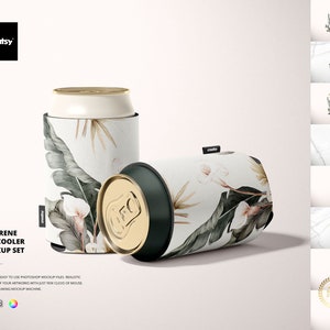 Can Cooler Mockup Set
