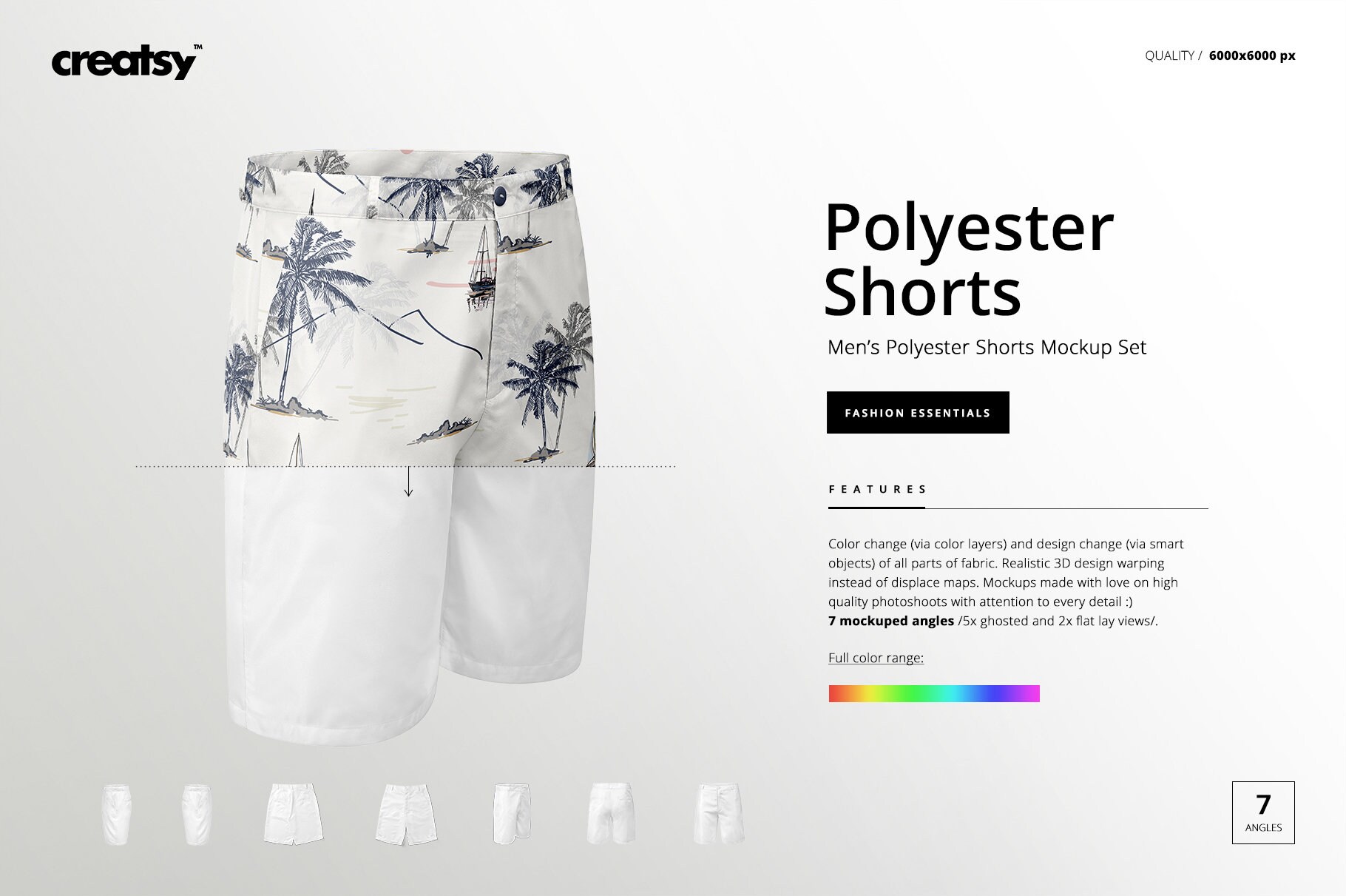 Download Mens Polyester Shorts Mockup Set Shorts Template Custom Etsy