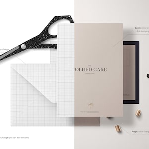 Folded Card Mockup Set