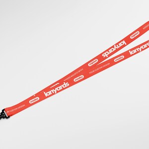 Polyester Lanyard Mockup Set Neck Strap Breakaway Buckle Metal Clip Editable PSD Files image 9