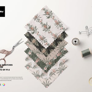Fabric Swatches Mockup (part 72 of Fabric Factory v.6)