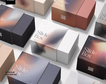 Slide Box Mockup Set